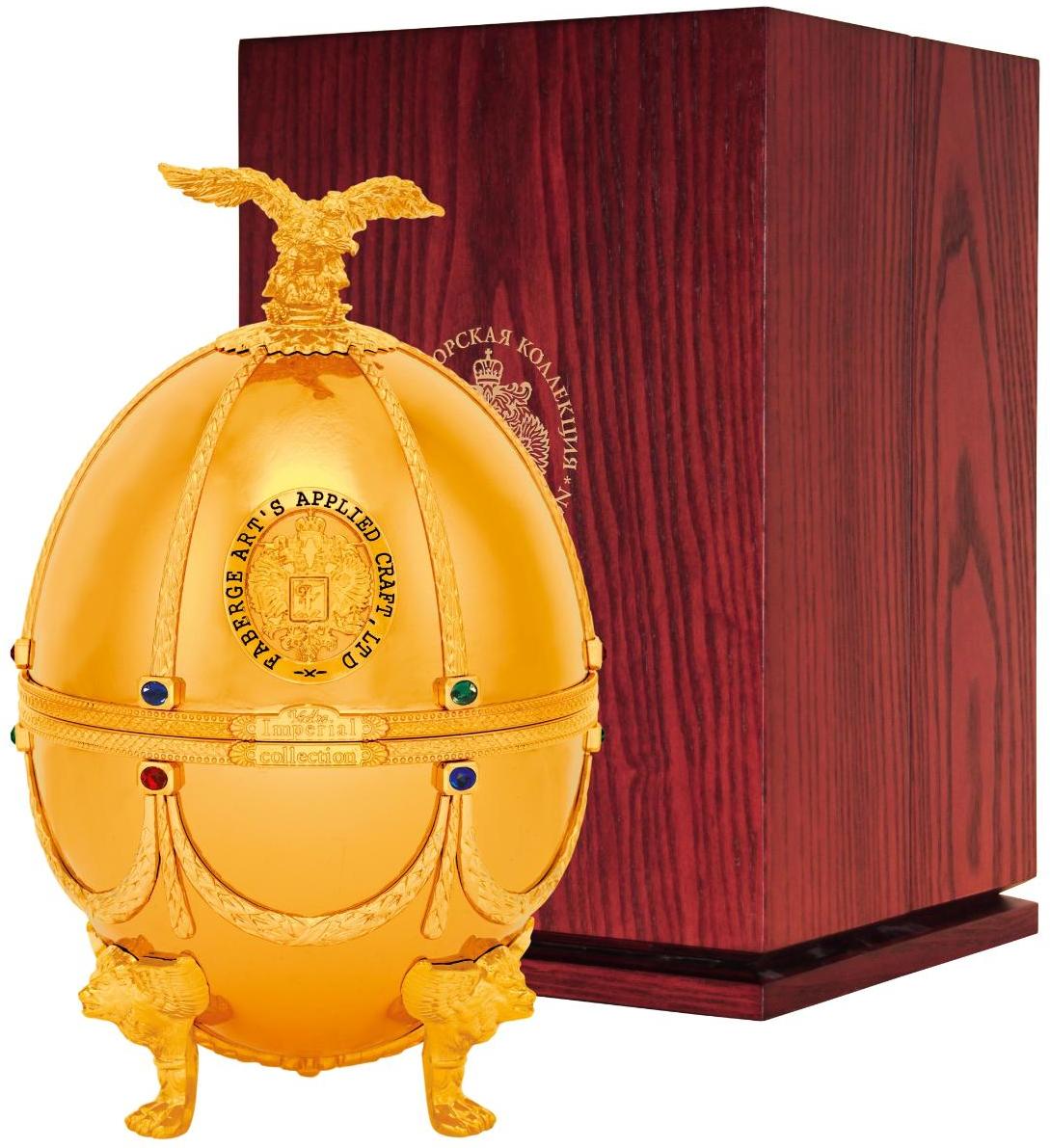 Императорская Коллекция Супер Премиум в футляре в форме яйца Фаберже Золото в деревянной коробке с 4 стопками