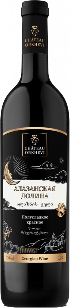 Шато Орхеви Алазанская Долина Красное Полусладкое фото Шато Орхеви Алазанская Долина Красное Полусладкое