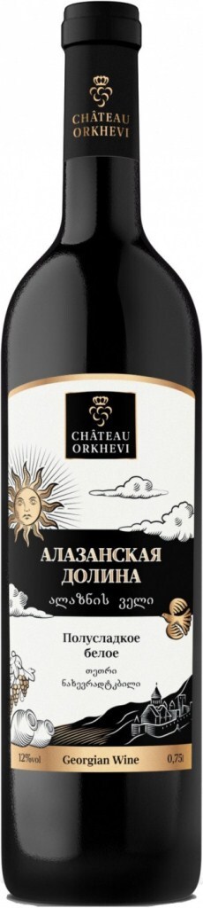 Шато Орхеви Алазанская Долина Белое Полусладкое фото Шато Орхеви Алазанская Долина Белое Полусладкое