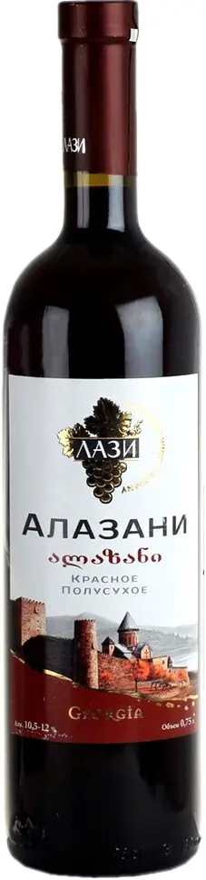 Лази Алазани Красное Полусухое