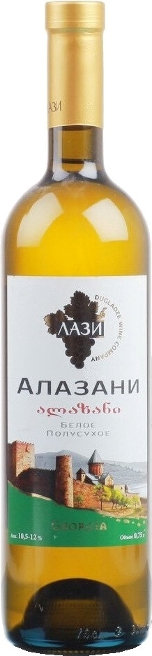 Лази Алазани Белое Полусухое