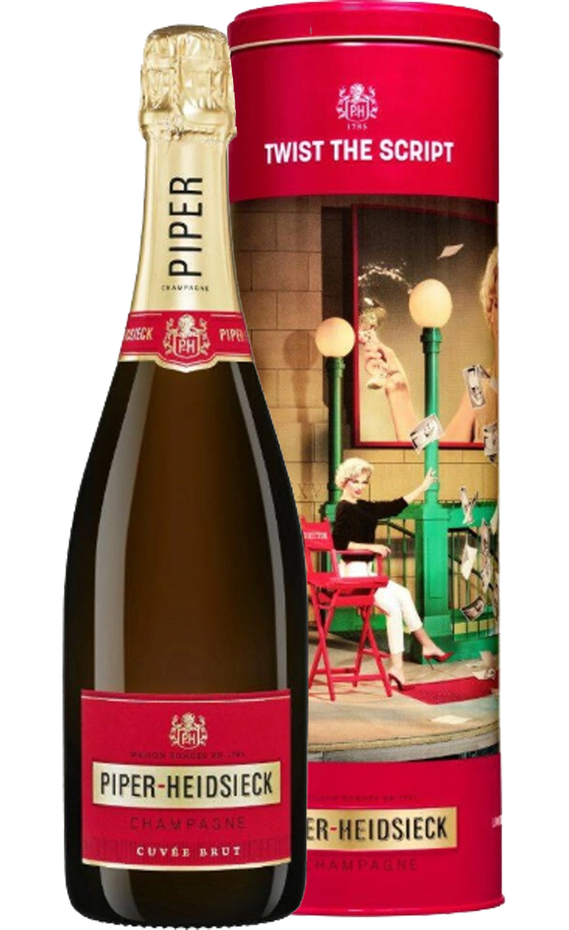 Пайпер-Хайдсик Брют Шампань в подарочной упаковке (туба) "Мэрилин Монро"