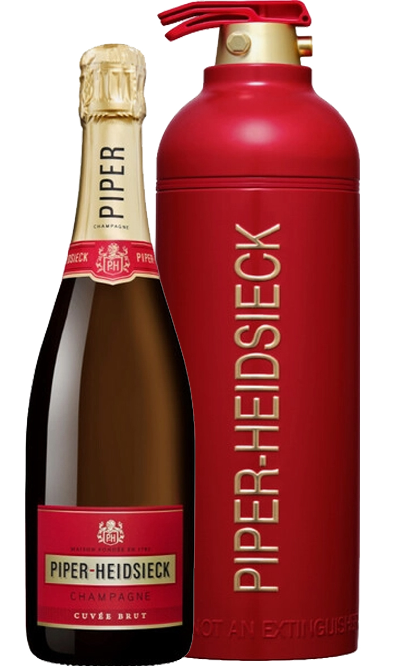 Пайпер-Хайдсик Брют Шампань в подарочной упаковке (туба) "Винтажный огнетушитель"
