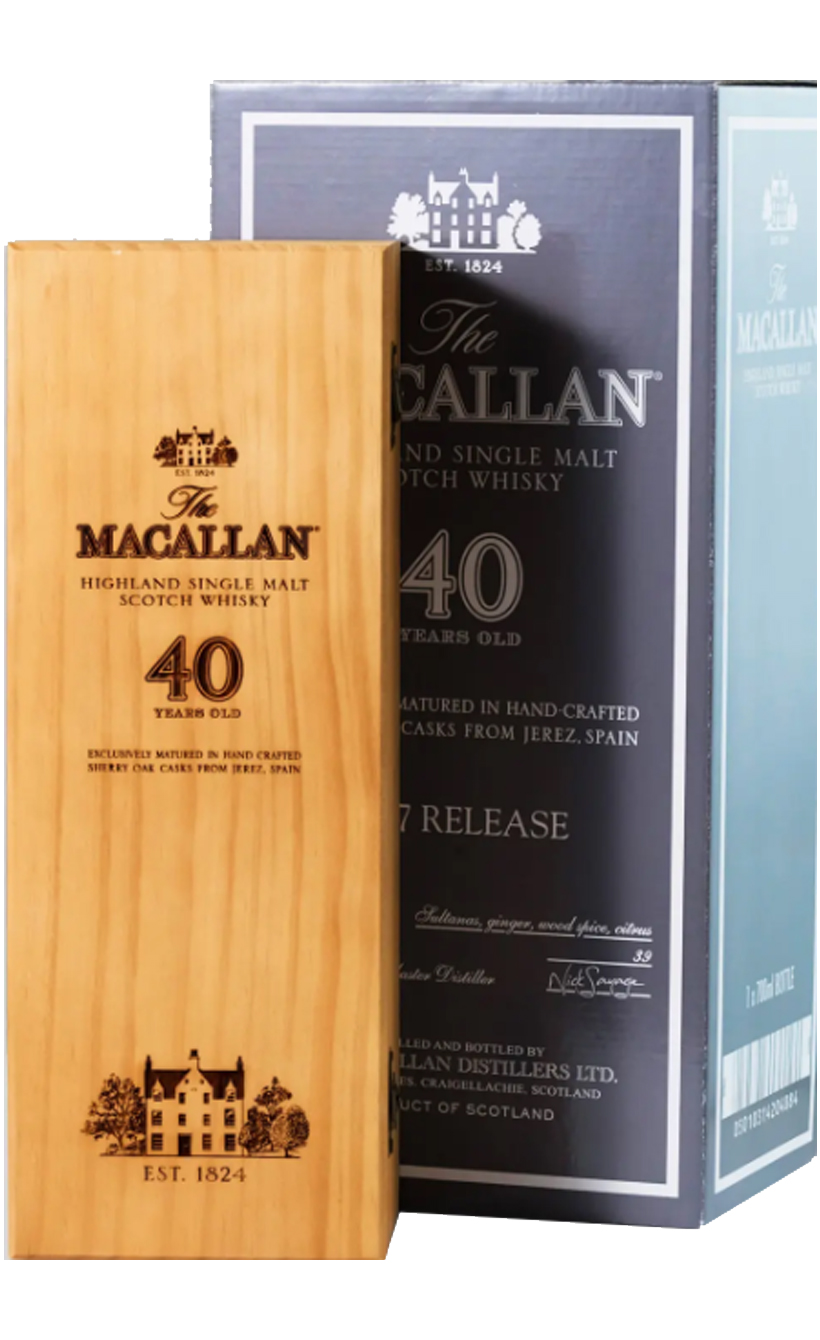 Макаллан Шерри Оак 40 лет Релиз в деревянной коробке