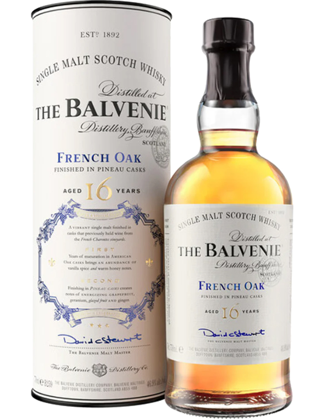 Балвени Френч Оук Финишед ин Пино Каскс 16 лет в подарочной упаковке (туба)