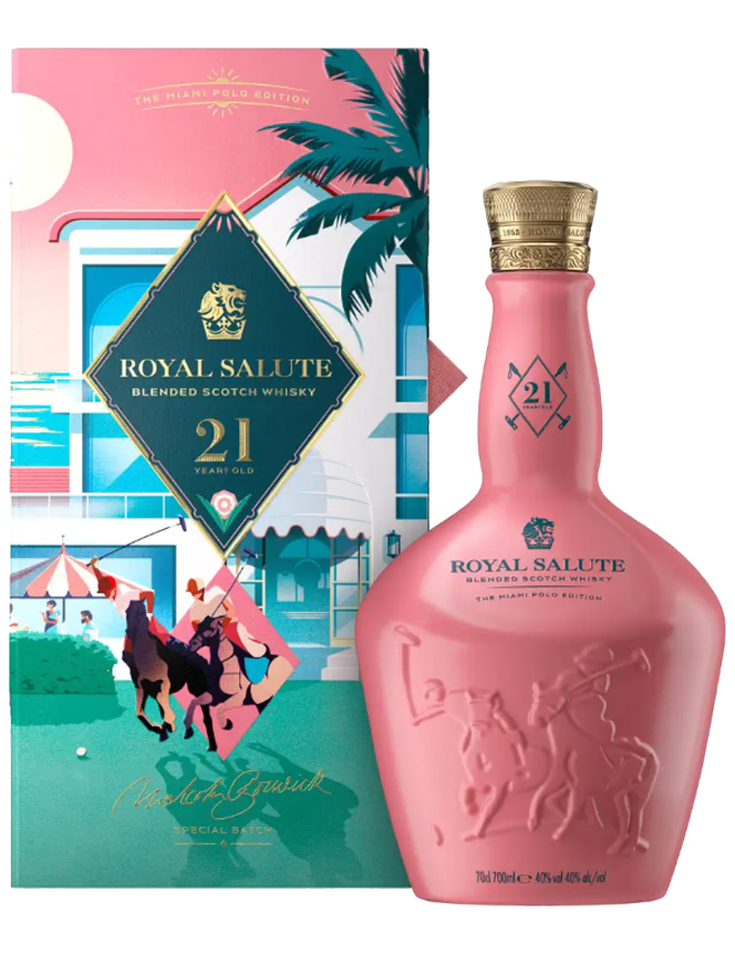 Роял Салют Майами Поло Бленд 21 год в подарочной упаковке