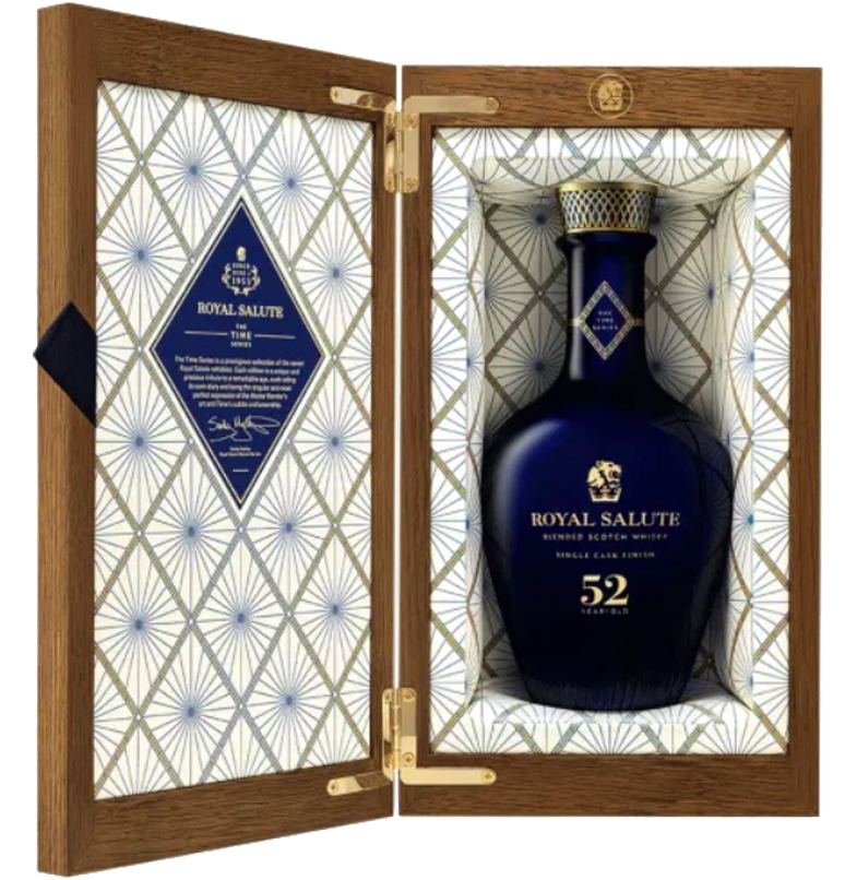 Роял Салют Тайм Сериес 52 года Сингл Каск Финиш в подарочной упаковке