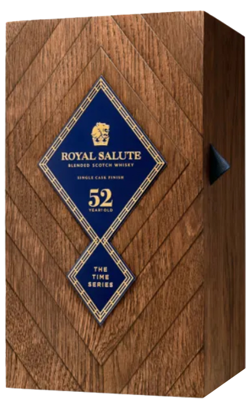 Роял Салют Тайм Сериес 52 года Сингл Каск Финиш в подарочной упаковке