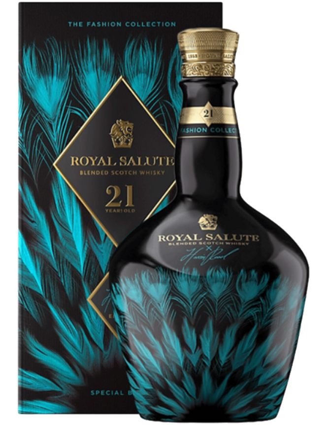 Роял Салют 21 год Харрис Рид Блю Эдишн в подарочной упаковке
