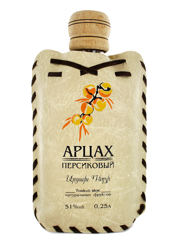 Арцах Персиковый в кожаном чехле