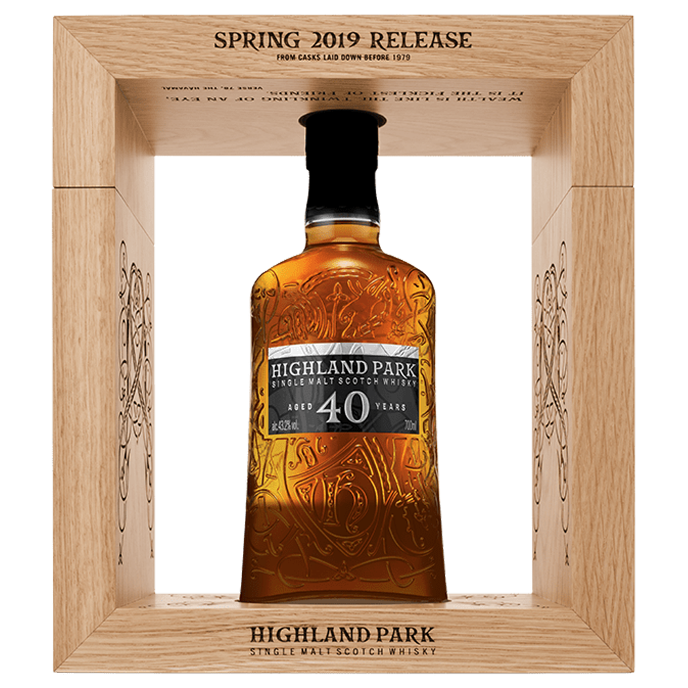 Хайлэнд Парк 40 лет (Выпуск - Весна 2019) в подарочной упаковке из дерева