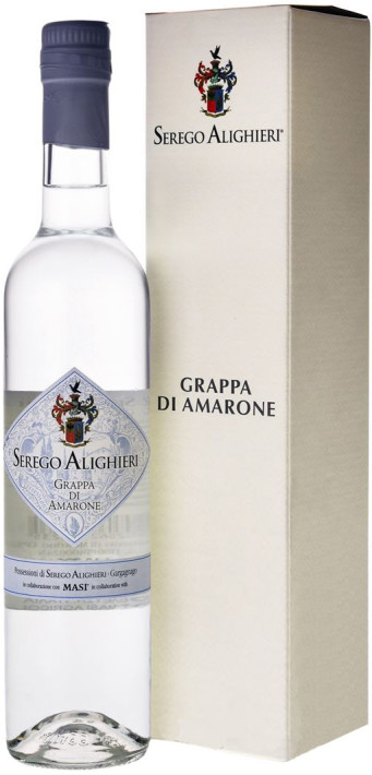 Граппа ди Амароне Серего Алигьери в подарочной упаковке фото