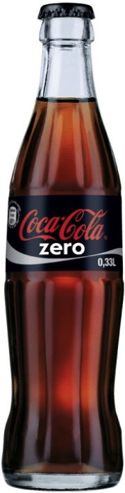 Кока-Кола Зеро в стеклянной бутылке 0.33 (12 шт.) фото