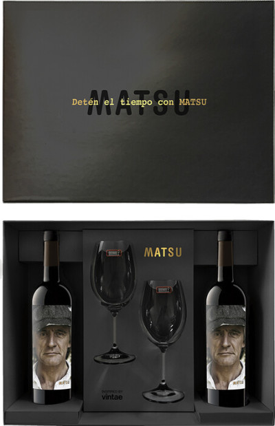 Матсу Эль Ресио Торо ДО, 2015-2016 в подарочной упаковке с двумя бокалами фото