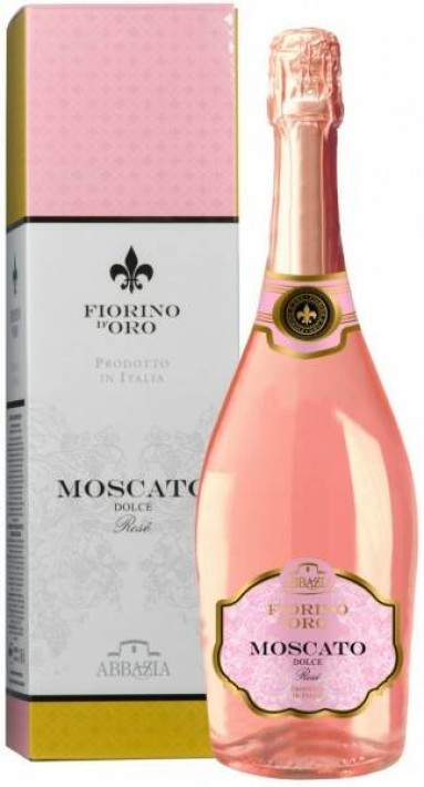 Аббация Фиорино д'Оро Москато Дольче Розе  в подарочной упаковке фото