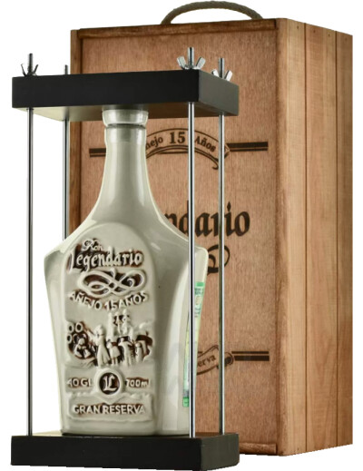 Легендарио Аньехо 15 лет Гран Резерва на подставке и в деревянной коробке фото