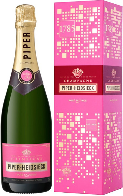 Пайпер-Хайдсик Розе Соваж Брют Шампань в подарочной упаковке фото