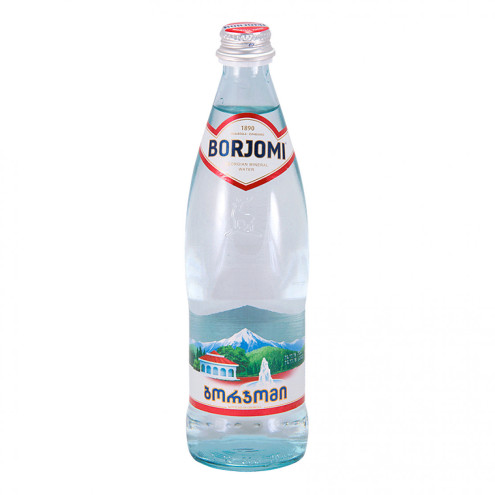 Боржоми вода с газом в стеклянной бутылке 0.5 (12 шт.)
