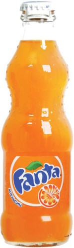 Фанта апельсин в стеклянной бутылке 0.33 (12 шт.)