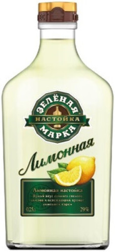 Зеленая Марка Лимонная настойка сладкая, 0.25