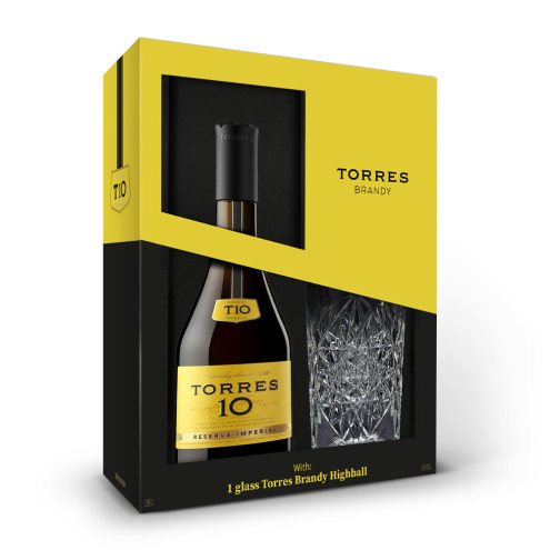 Торрес 10 Гран Ресерва в подарочной упаковке со стаканом