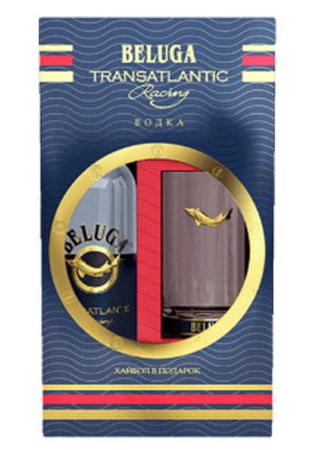 Белуга Трансатлантик Рейсинг в подарочной упаковке со стаканом (хайбол)