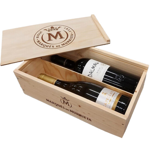Маркиз де Муррьета Капеллания & Далмау в подарочном наборе из 2-х бутылок в деревянной коробке