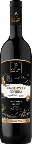 Шато Орхеви Алазанская Долина Красное Полусладкое