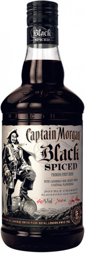 Напиток спиртной на основе рома Капитан Морган Черный Пряный 0,7 л. 